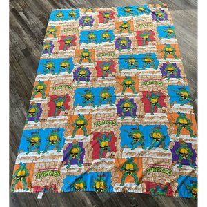 Vintage 1988 twin tmnt teenage mutant ninja turtles flat sheet